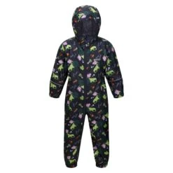 Regatta Childrens/Kids Pobble Peppa Pig Tractor Waterproof Puddle Suit (Navy)